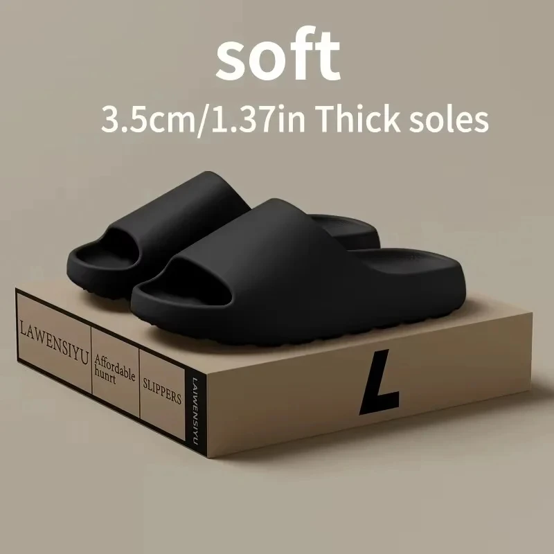 Coconut Slippers Cloud Thick-soled Sandals Summer Fashion Soft Bottom Beach Men Slippers Women's Sandals EVA Slides