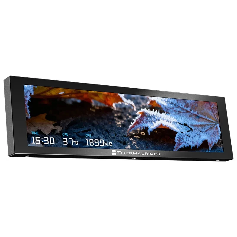 Thermalright TROFEO VISION LCD IPS full-color LCD screen，9.16 inches/magnetic/1920*480 resolution/USB Type-C port Display screen